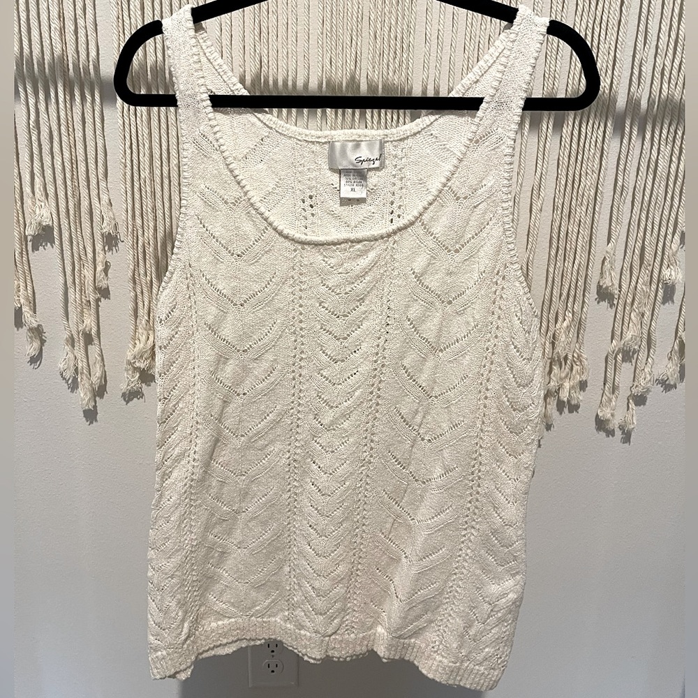 Spiegel Boutique Chic Sleeveless Cover-Up Blouse Size XL